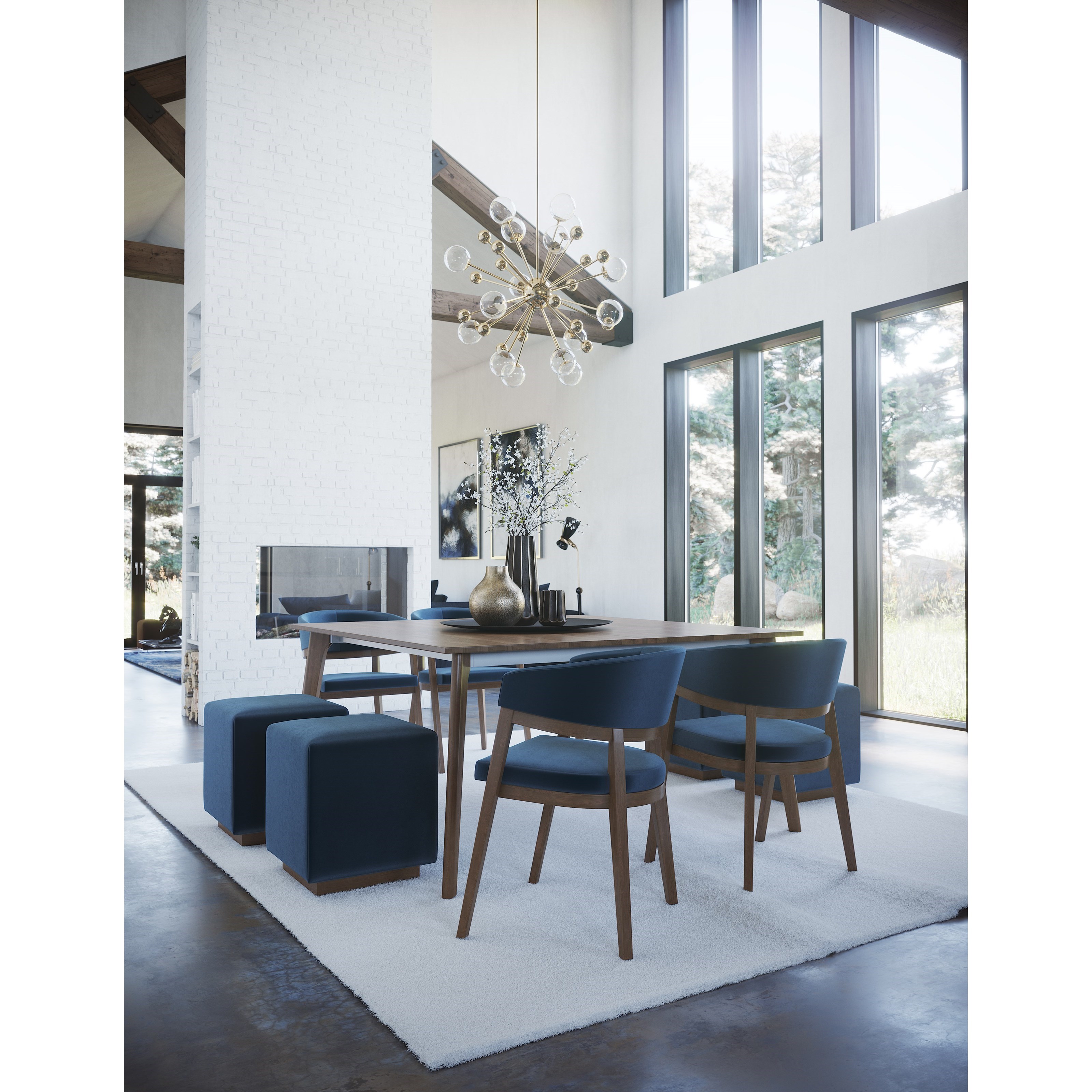 Custom upholstered online dining bench